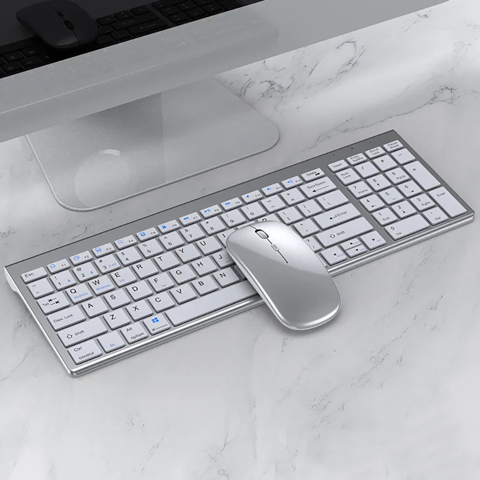 Jomaa Slim Rechargeable Bluetooth Keyboard and Mouse Set