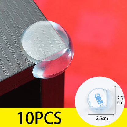 10PCS Transparent Anti Collision Angle PVC Pad Child Safety Corner Guard